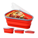 Collapsible Adjustable Reusable Pizza Storage Container with 5 Microwavable Serving Trays Kitchen Storage - Tophatter Daily Deals