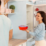 Collapsible Adjustable Reusable Pizza Storage Container with 5 Microwavable Serving Trays Kitchen Storage - Tophatter Daily Deals