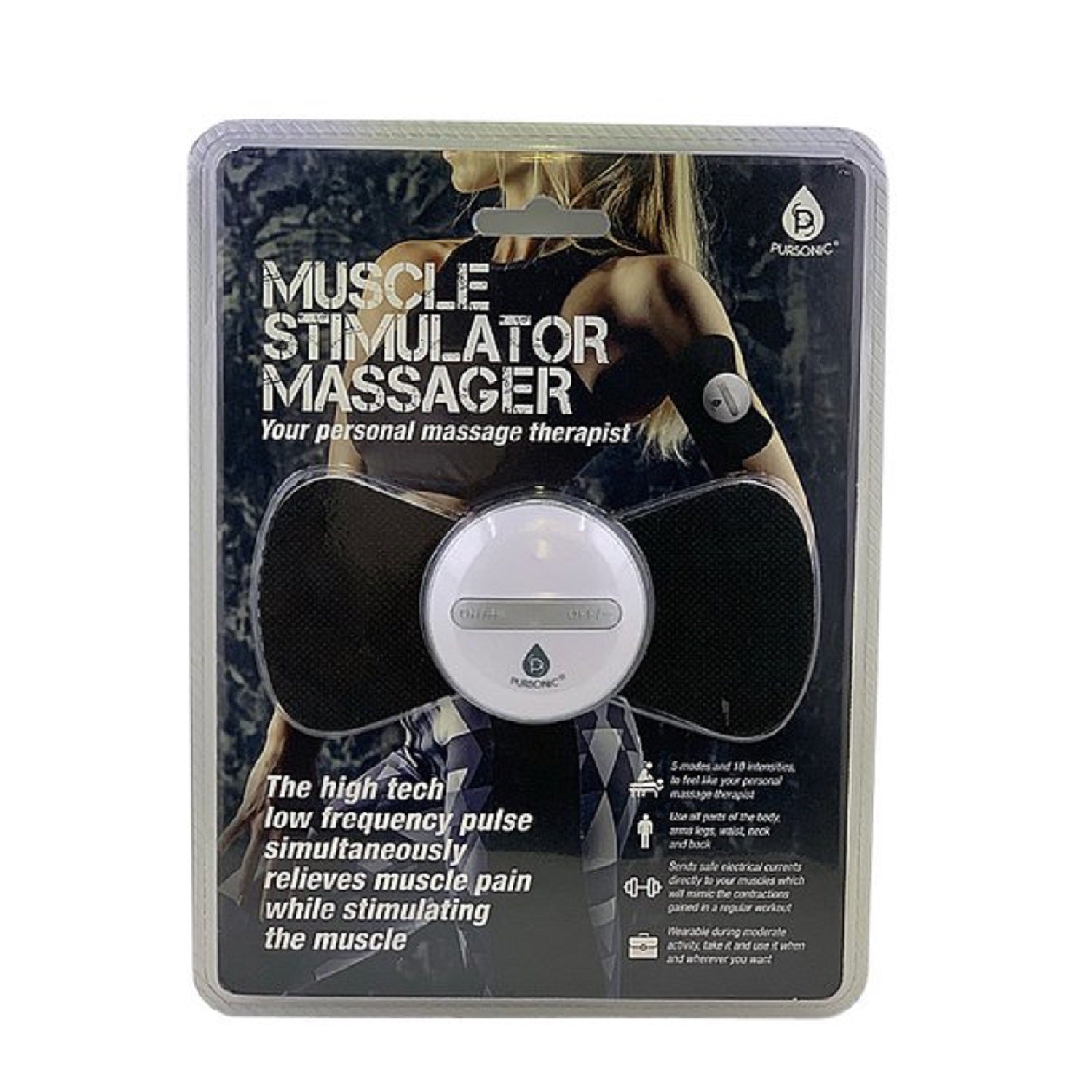 Pursonic Wireless Muscle Stimulator Pulse Massager Massagers & Wraps - Tophatter Daily Deals