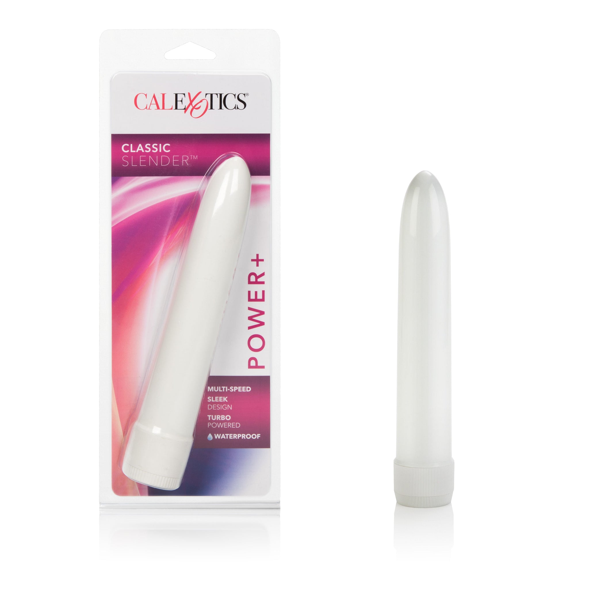 CalExotics Classic Slender White Vibrator Sleek and Powerful > Vibrators > Standard Vibrators - Tophatter Daily Deals