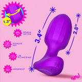Bang! Ribbed Vibrating Silicone Butt Plug – Rechargeable Anal Vibrator > Anal Range > Vibrating Butt Plugs - Tophatter Daily Deals