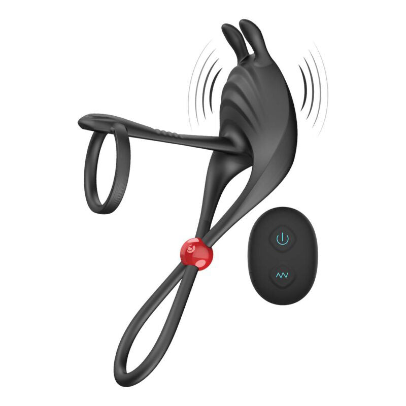 Nasstoys Cockpower (Black) – Remote-Controlled Cock Ring and Ball Cinch > Cock Ring > Adjustable - Tophatter Daily Deals