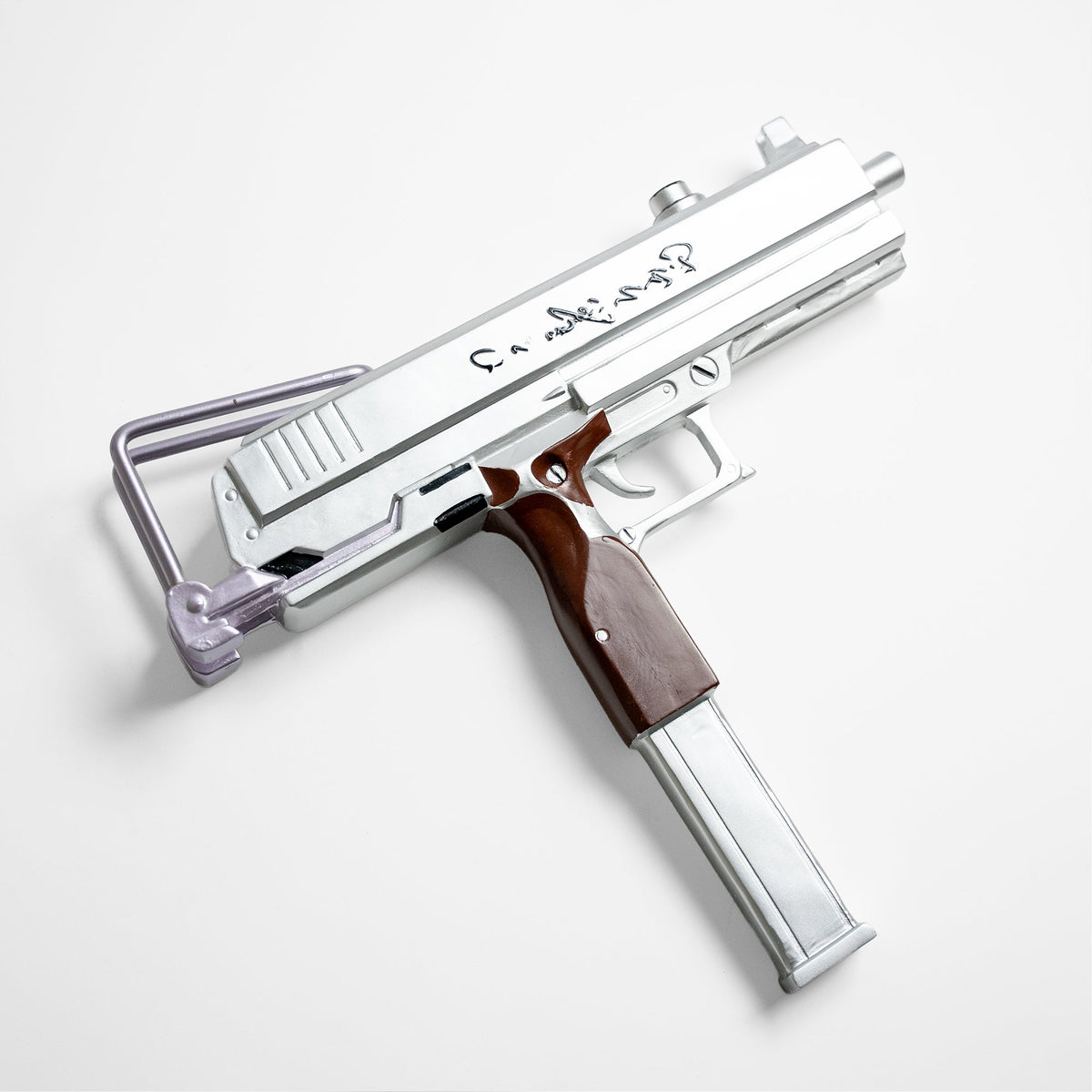 Kafka's Gun Replica – Resin Silver Video Game Sword - Tophatter Daily Deals