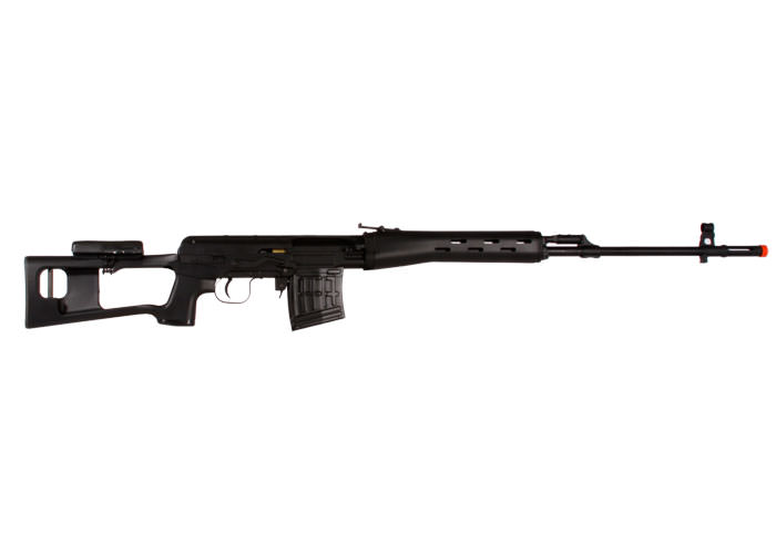 King Arms Licensed Kalashnikov Airsoft Spring SVD Sniper Rifle Collectible Weapons - Tophatter Daily Deals