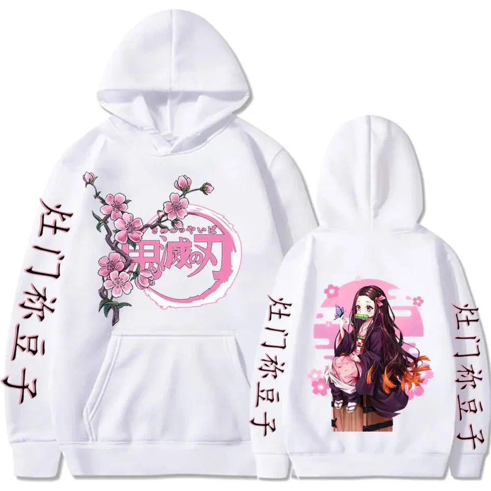 Kamado Nezuko Graphic Print Hooded Anime Demon Slayer Streetwear Men Women Hoodies Oversized Sweatshirt Harajuku Unisex Pullover 1 - Tophatter Daily Deals