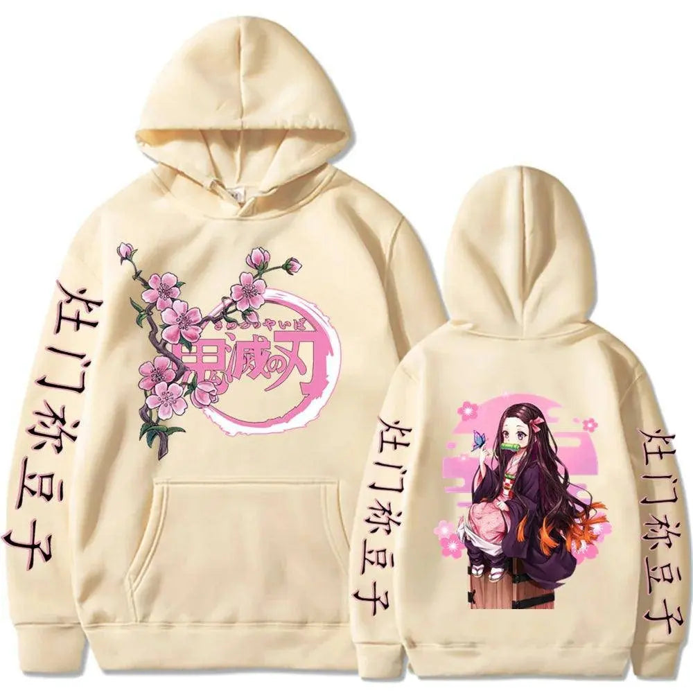 Kamado Nezuko Graphic Print Hooded Anime Demon Slayer Streetwear Men Women Hoodies Oversized Sweatshirt Harajuku Unisex Pullover 6 - Tophatter Daily Deals