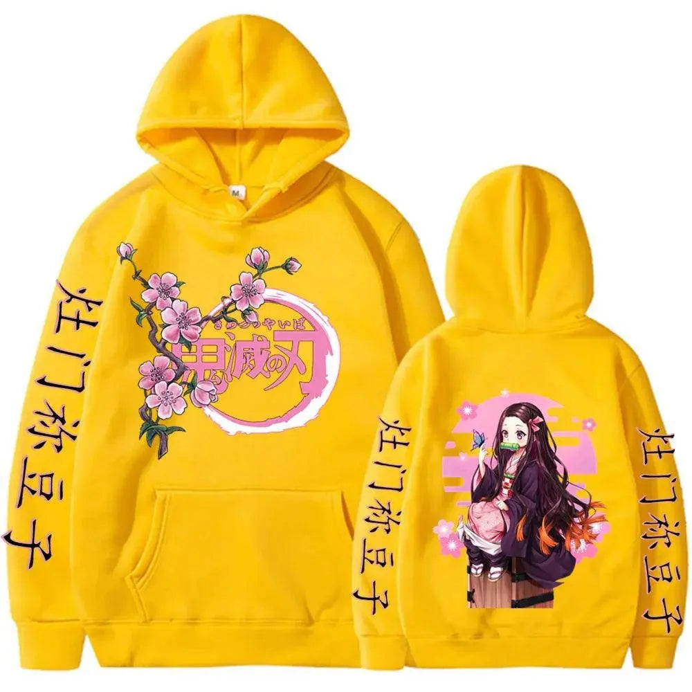 Kamado Nezuko Graphic Print Hooded Anime Demon Slayer Streetwear Men Women Hoodies Oversized Sweatshirt Harajuku Unisex Pullover 8 - Tophatter Daily Deals