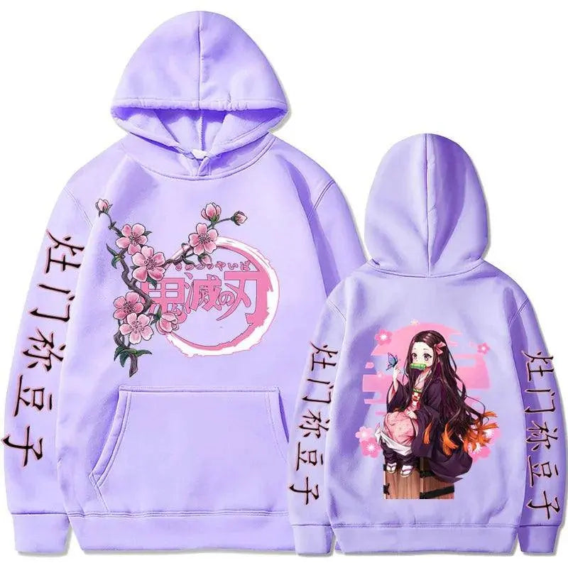 Kamado Nezuko Graphic Print Hooded Anime Demon Slayer Streetwear Men Women Hoodies Oversized Sweatshirt Harajuku Unisex Pullover 5 - Tophatter Daily Deals