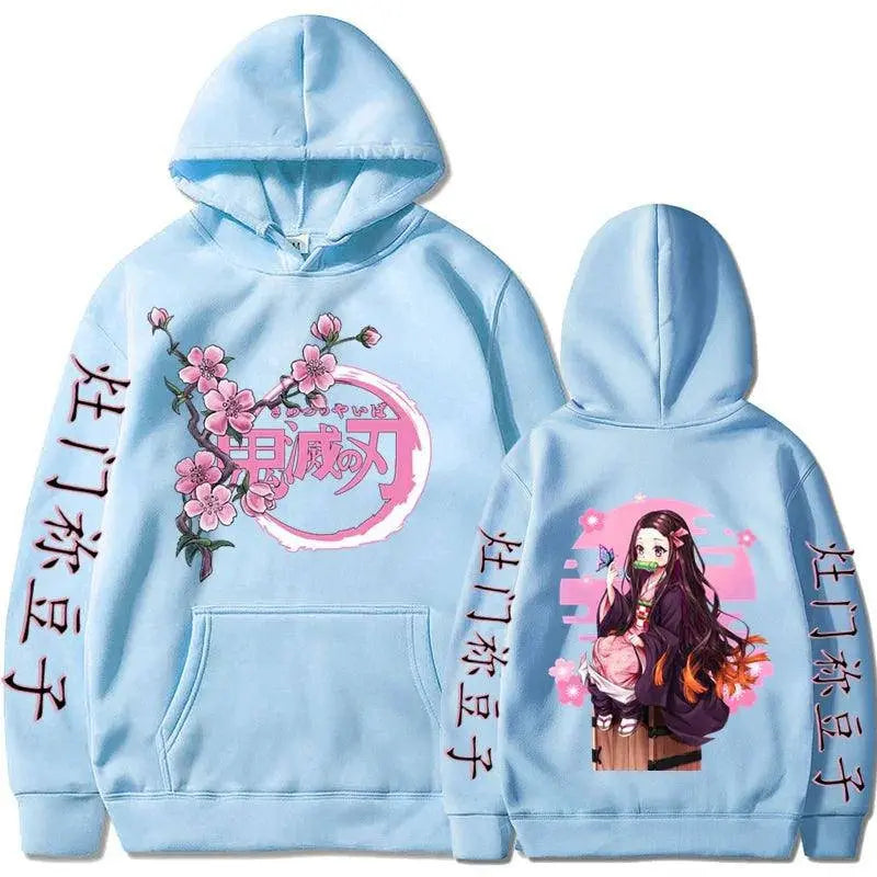 Kamado Nezuko Graphic Print Hooded Anime Demon Slayer Streetwear Men Women Hoodies Oversized Sweatshirt Harajuku Unisex Pullover - Tophatter Daily Deals
