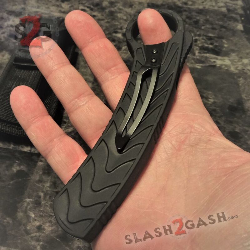 Treadlock Karambit OTF Knife OTB Out-The-Bottom Automatic Switchblade Knife-OTF - Tophatter Daily Deals