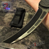 Treadlock Karambit OTF Knife OTB Out-The-Bottom Automatic Switchblade Knife-OTF - Tophatter Daily Deals