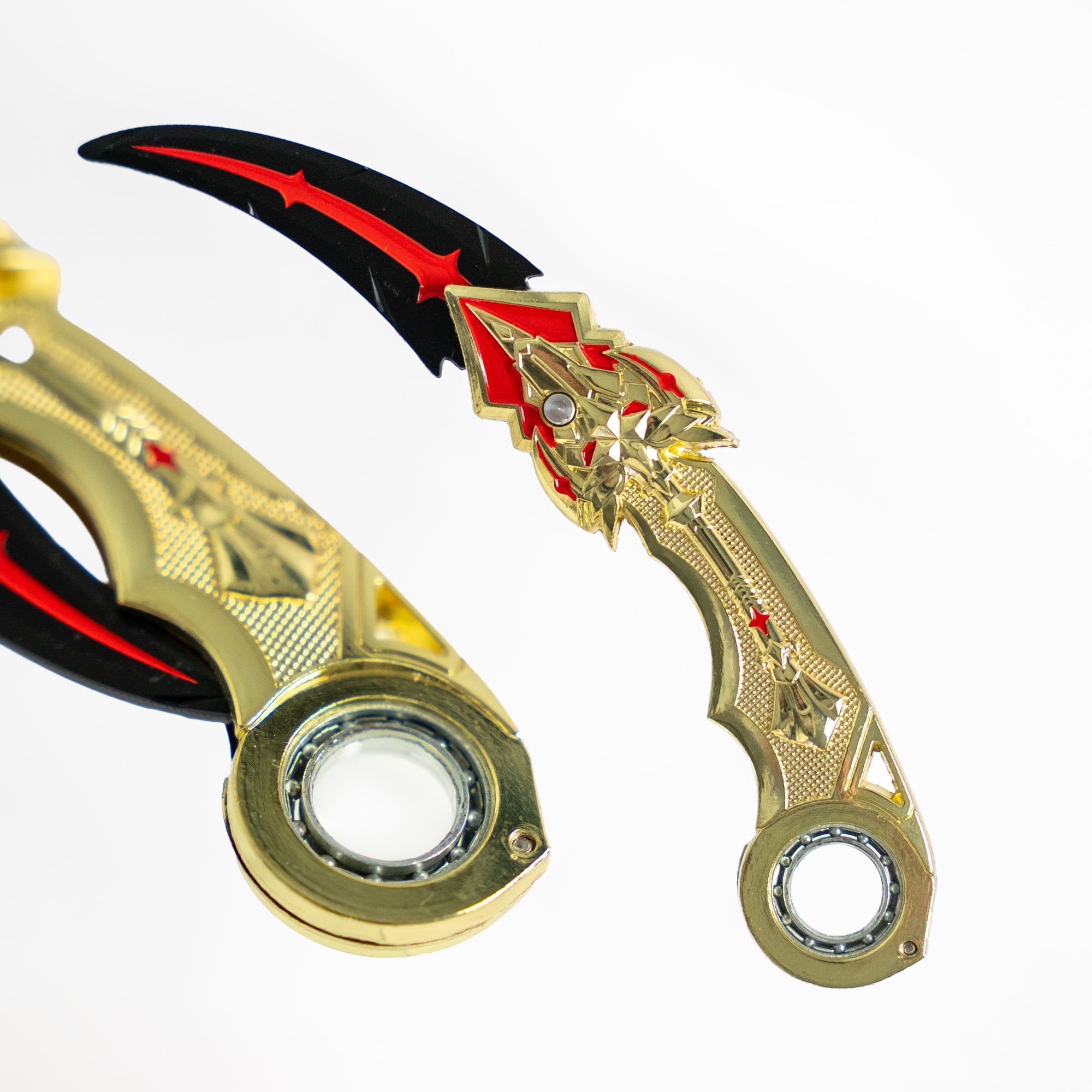 Karambit Fidget Spinner Gold Fire and Steel Exclusive - Tophatter Daily Deals