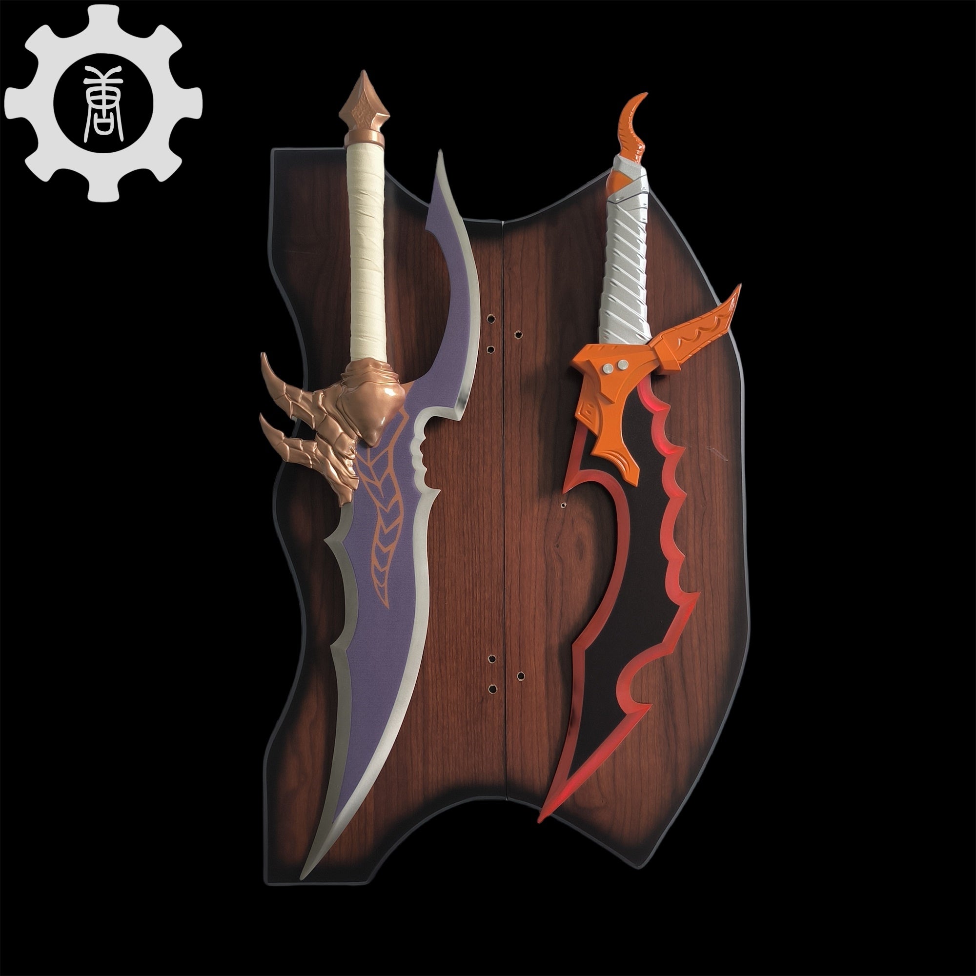 Kasaka's Venom Fang Dagger & Knight Killer Dagger Life-Size Metal Replica Two Daggers & Hanging Plate - Tophatter Daily Deals