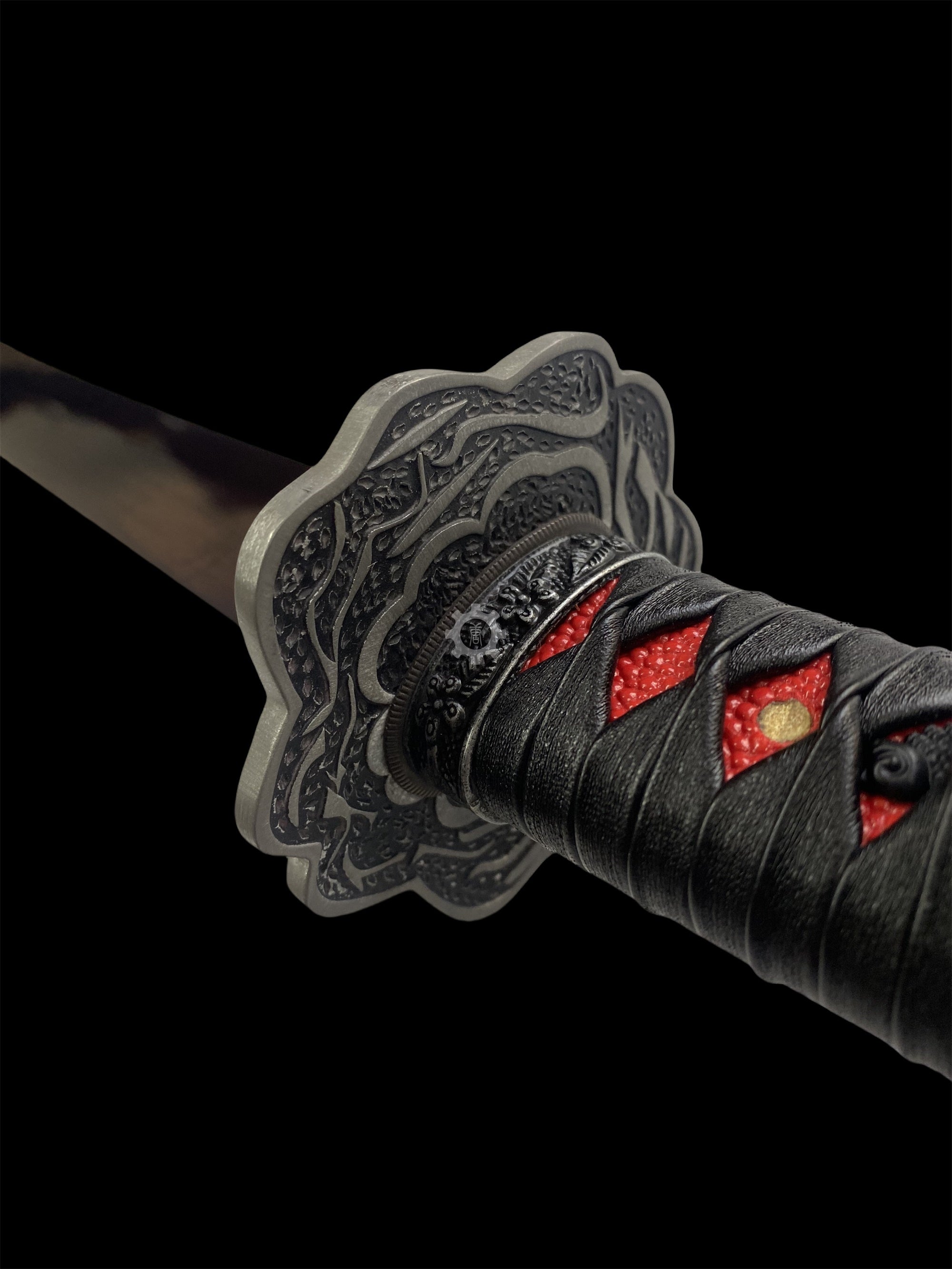 Life-Size Kusabimaru Katana, Gracious Gift of Tears, Black Mortal Blade Replicas - Tophatter Daily Deals