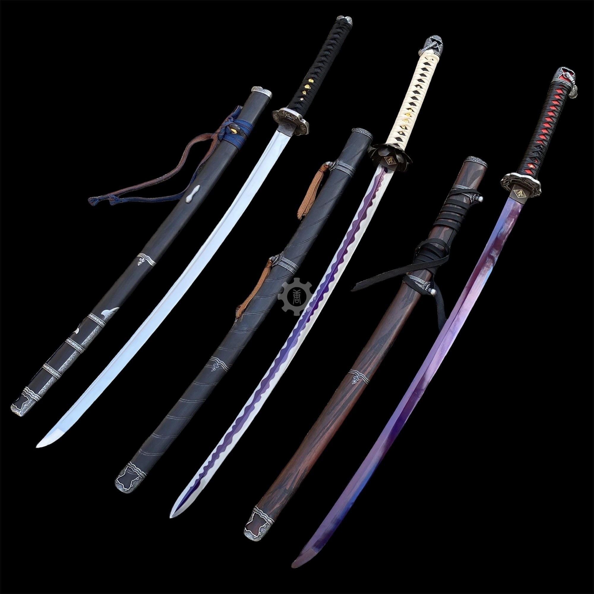 Life-Size Kusabimaru Katana, Gracious Gift of Tears, Black Mortal Blade Replicas - Tophatter Daily Deals