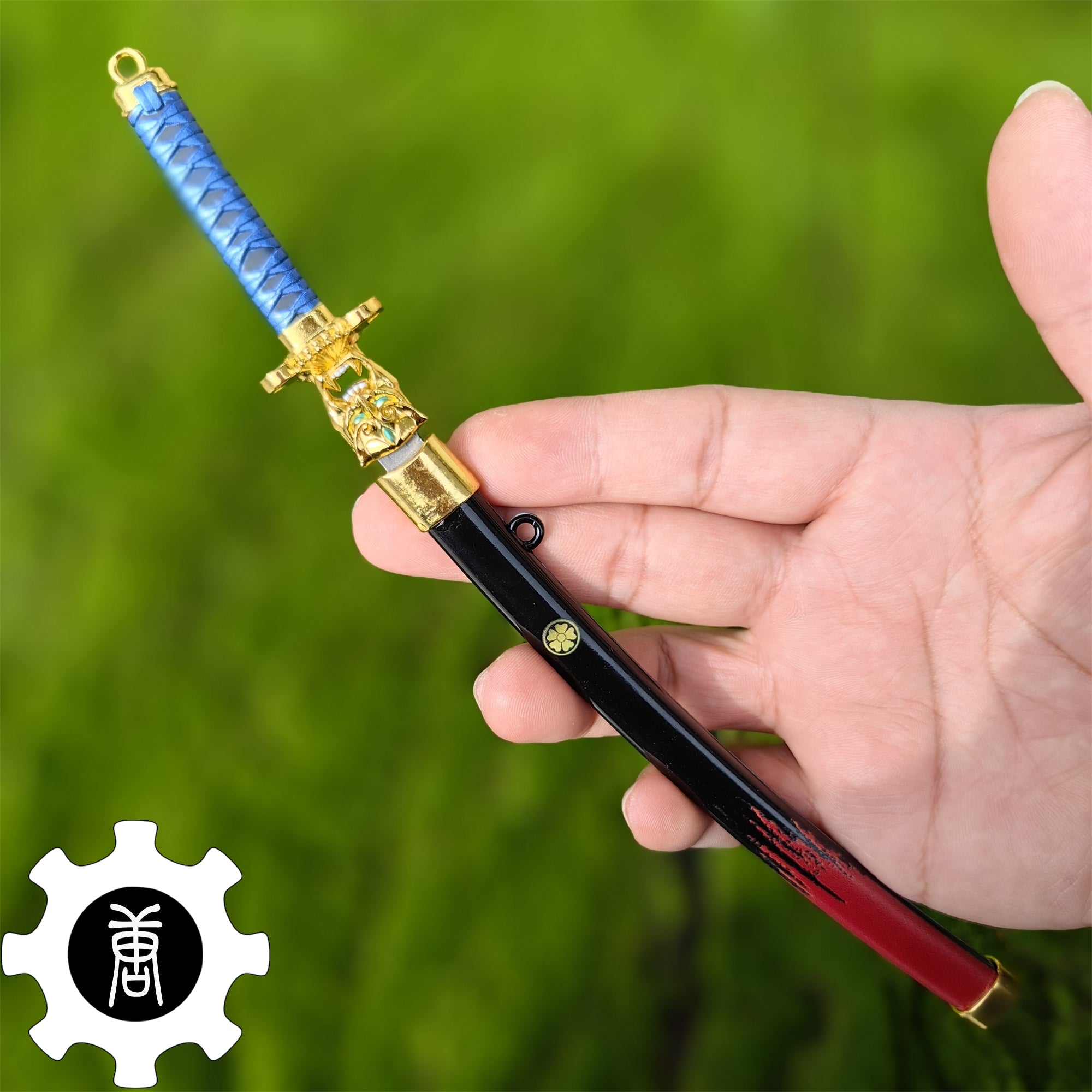 Metal Onimaru Kunitsuna Sword Katana Replica 4 In 1 Pack Black Red - Tophatter Daily Deals