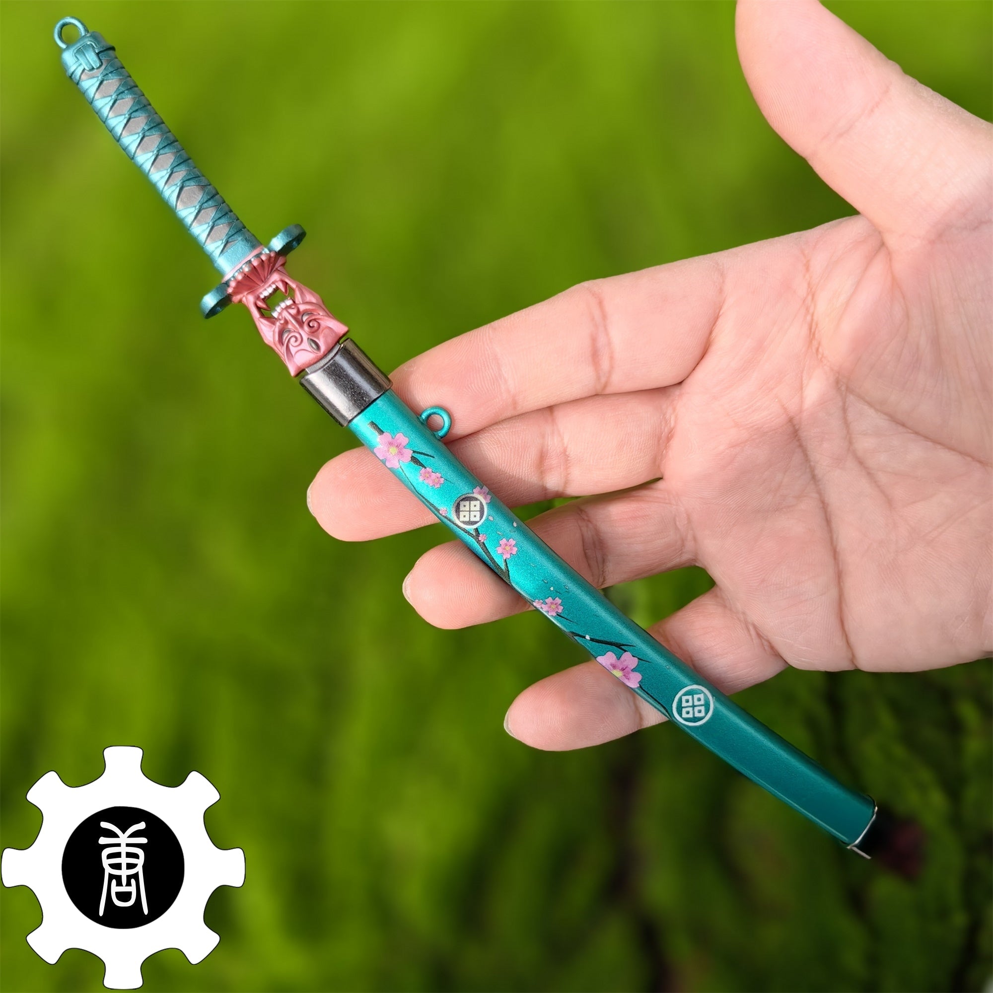 Metal Onimaru Kunitsuna Sword Katana Replica 4 In 1 Pack Green - Tophatter Daily Deals