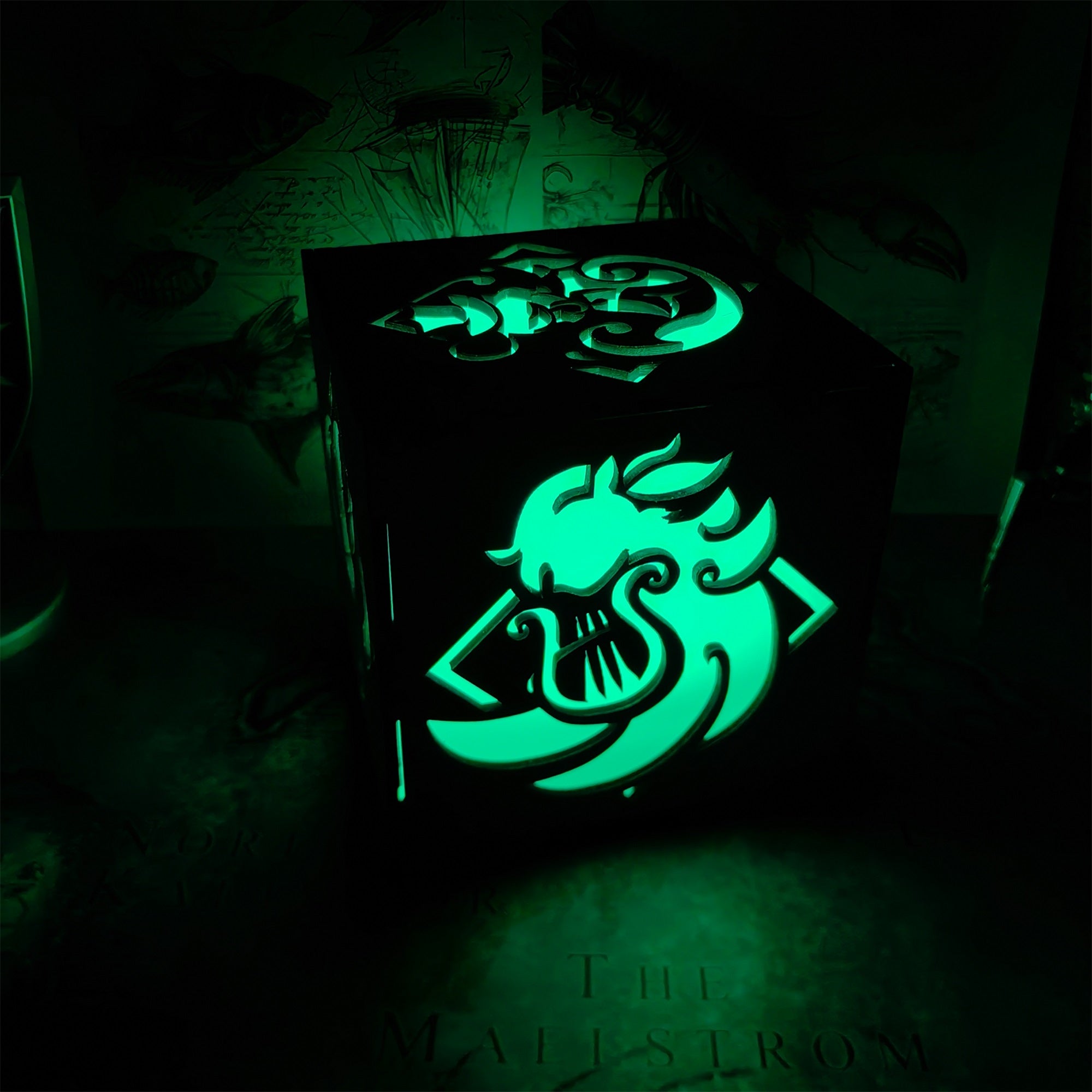 Kaveh Inspired Wooden Cube Light Desk Decor - Tophatter Daily Deals