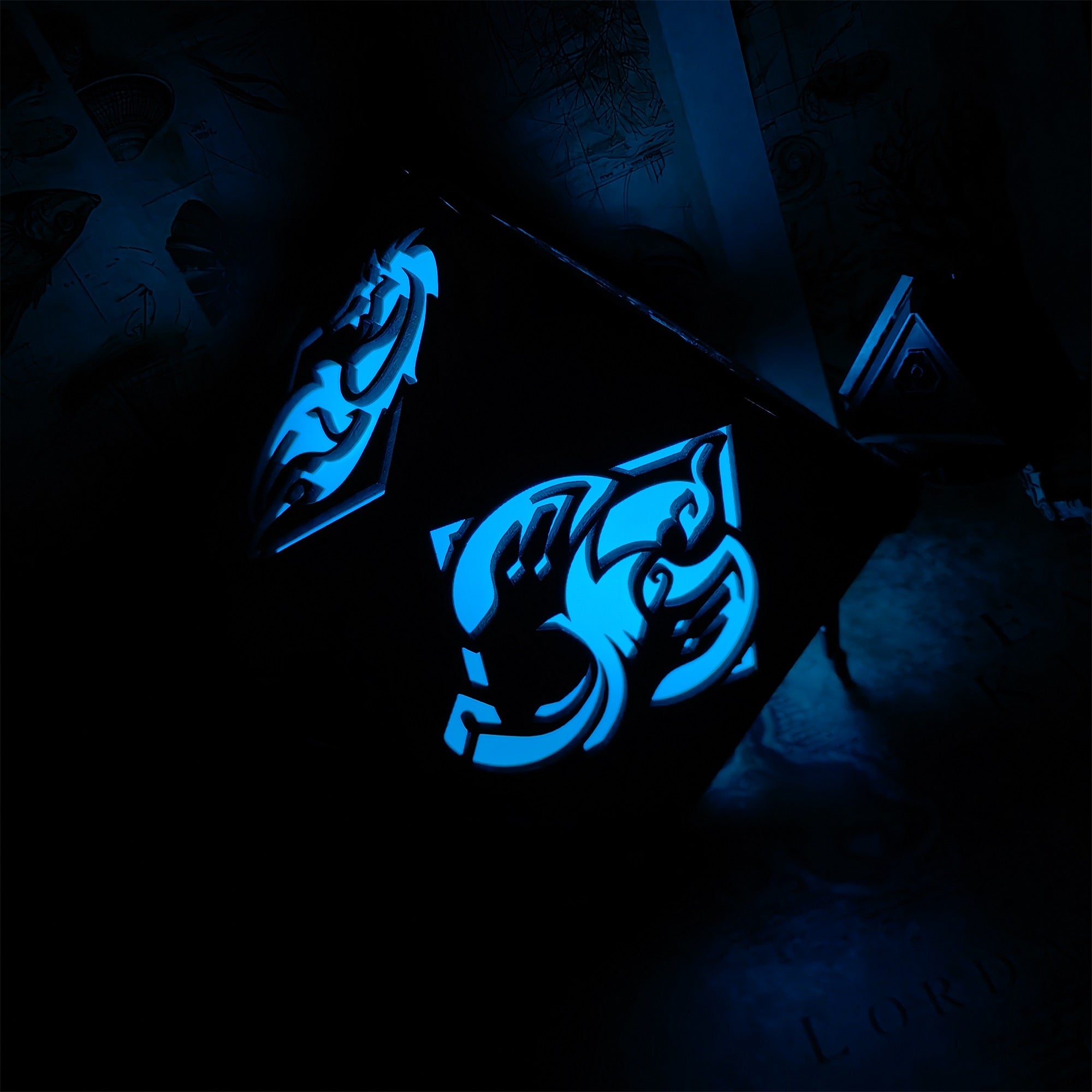 Kaveh Inspired Wooden Cube Light Desk Decor - Tophatter Daily Deals