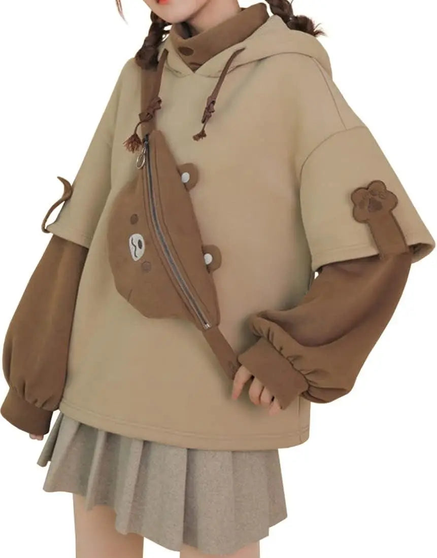 Kawaii Hoodies with Bag - Tophatter Daily Deals