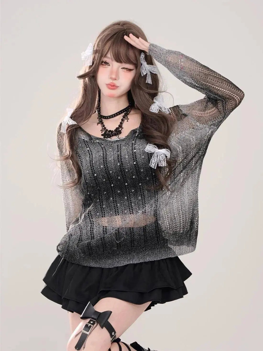 Kawaii Mini Skirt Black Pink Women's Skirt Fairycore Lolita Ruffle Pleated Skirt Cute Miniskirt Y2k Clothes Safety Short 2025 - Tophatter Daily Deals
