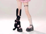 Kawaii Mini Skirt Black Pink Women's Skirt Fairycore Lolita Ruffle Pleated Skirt Cute Miniskirt Y2k Clothes Safety Short 2025 - Tophatter Daily Deals