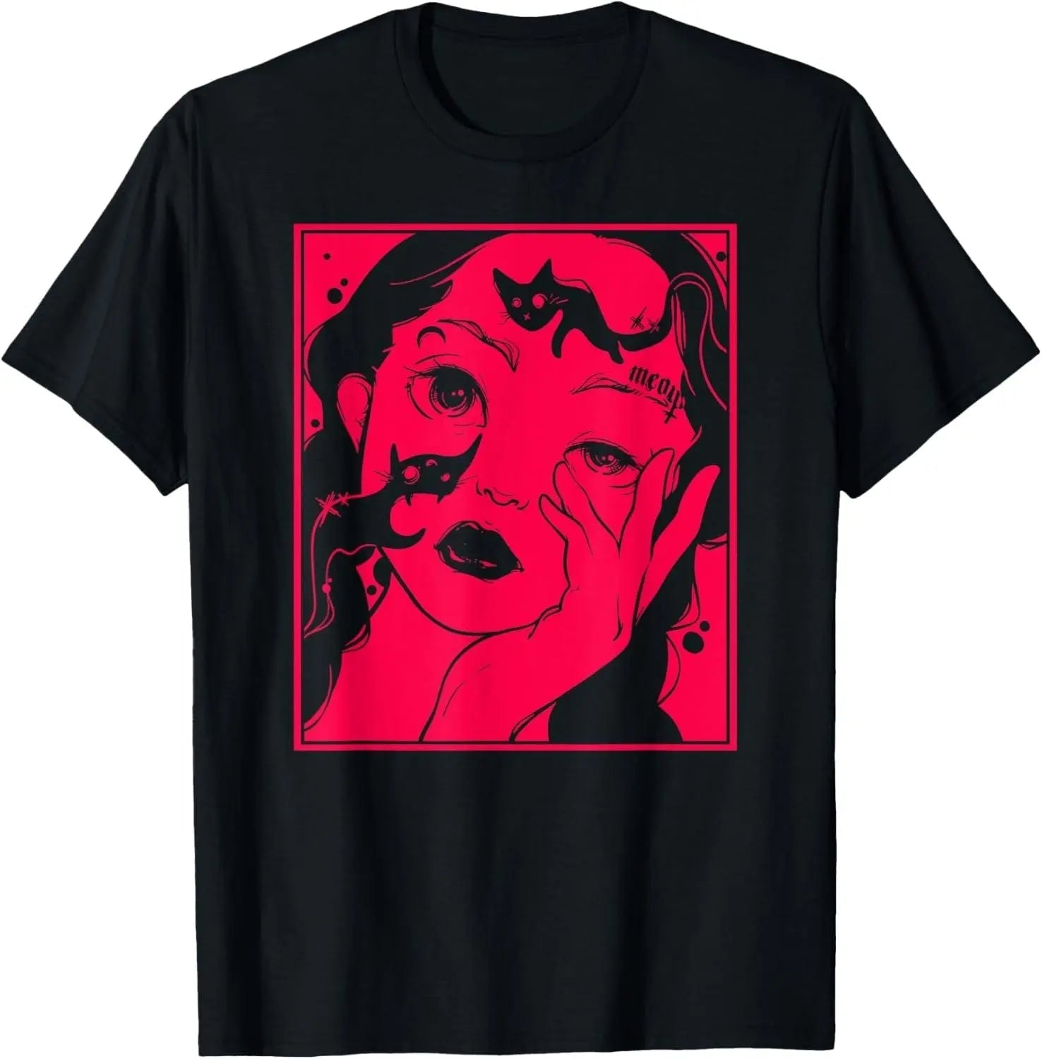 Kawaii Soft Grunge E-Girl Aesthetic | Harajuku Manga Anime Maglietta - Tophatter Daily Deals