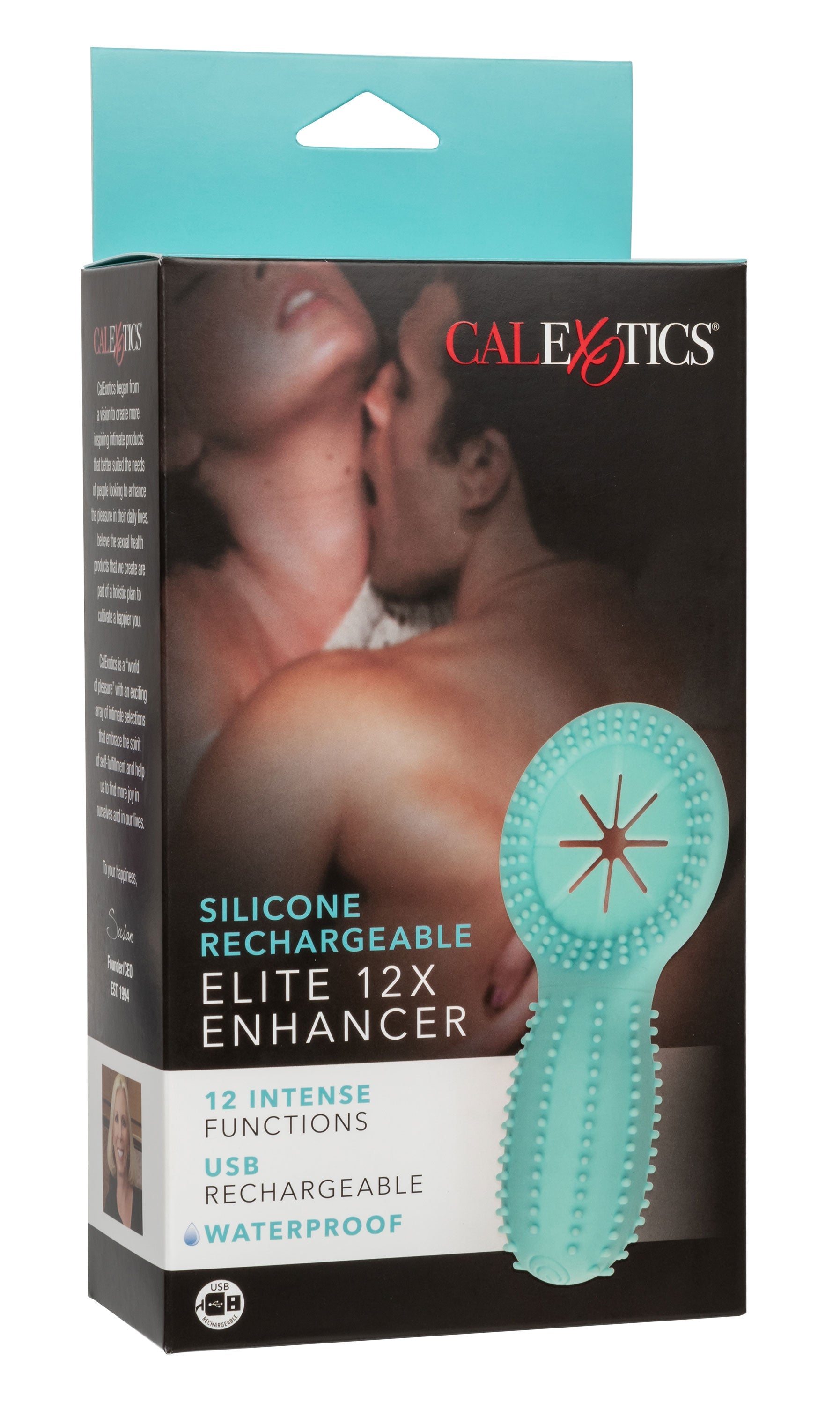 Elite 12X Enhancer – Rechargeable Vibrating Cock Ring with 12 Vibration Settings > Cock Ring > Vibrating - Tophatter Daily Deals