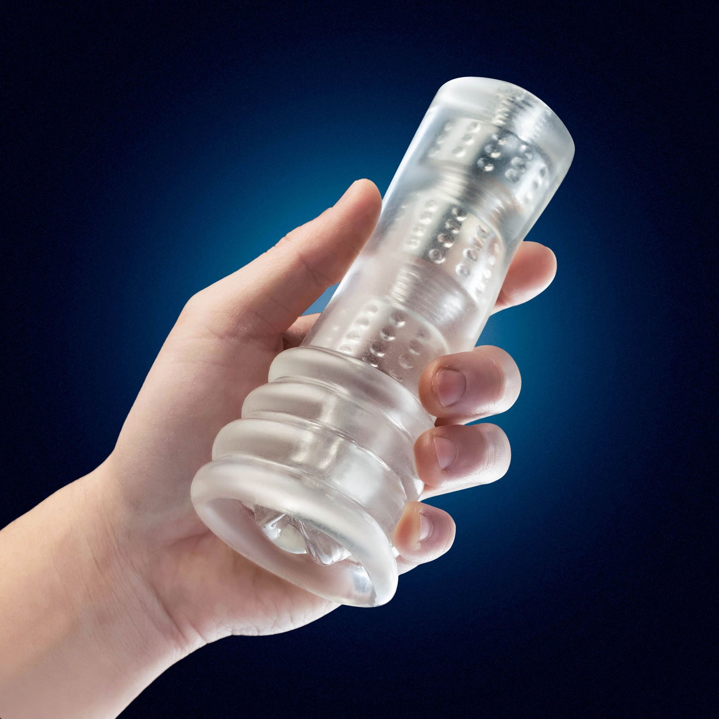 Rize Luz Clear Glow in the Dark Self-Lubricating Stroker > Sex Toys For Men > Masturbators > Manual - Tophatter Daily Deals
