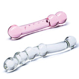 Glas Double Pleasure 6 Inch and 7.5 Inch Two-Piece Glass Dildo Set > Glass > Dildos - Tophatter Daily Deals
