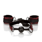 Scandal Breathable Ball Gag and Adjustable Cuffs for Comfort > Bondage Gear > Gags and Bits - Tophatter Daily Deals