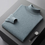 Soft Classic Men's Turtleneck Sweater - Cashmere, Warm Wear Green - Tophatter Daily Deals
