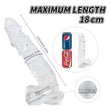 Kennard Dong w Balls Clear L 25cm Long with Suction Base > Dildos > Realistic Dildos - Tophatter Daily Deals