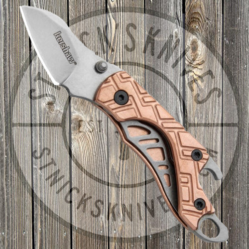 Kershaw - Cinder Copper - Keychain Knife - Bottle Opener - 1025CU Knives - Tophatter Daily Deals