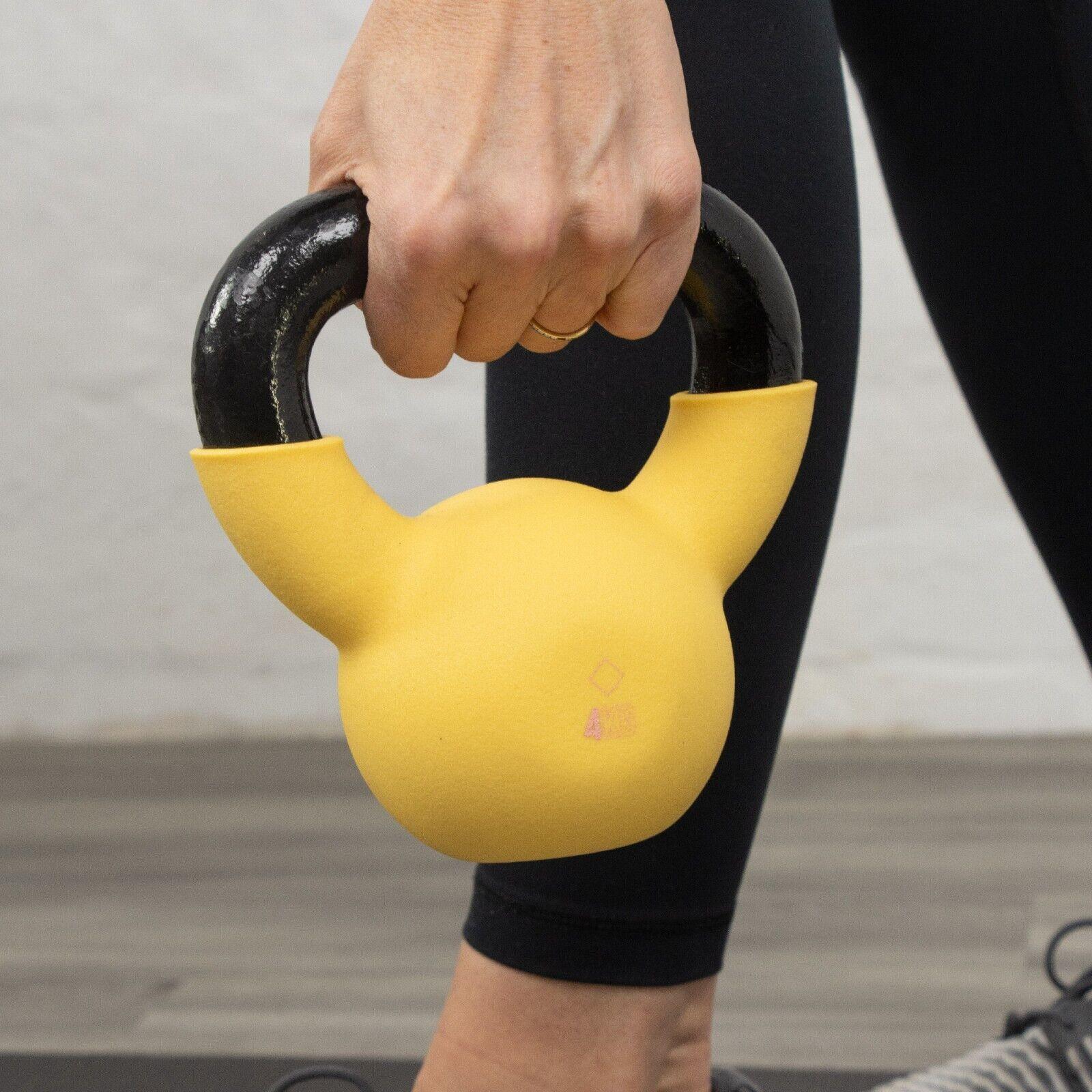 Best Kettlebell Weight for Beginners - Kettlebell Weight Heavy Duty Cast Iron & Neoprene Kettle Bells Home Gym 4kg-18kg Exercise & Fitness - Tophatter Daily Deals