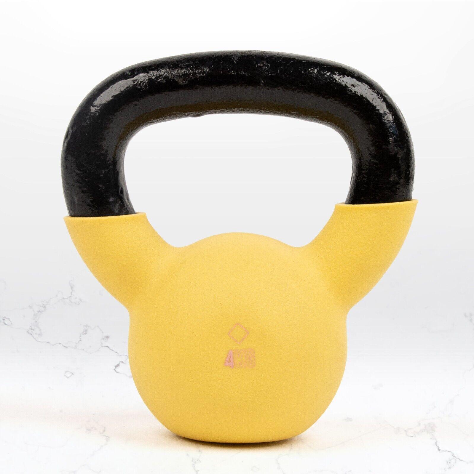 Best Kettlebell Weight for Beginners - Kettlebell Weight Heavy Duty Cast Iron & Neoprene Kettle Bells Home Gym 4kg-18kg 4Kg Exercise & Fitness - Tophatter Daily Deals