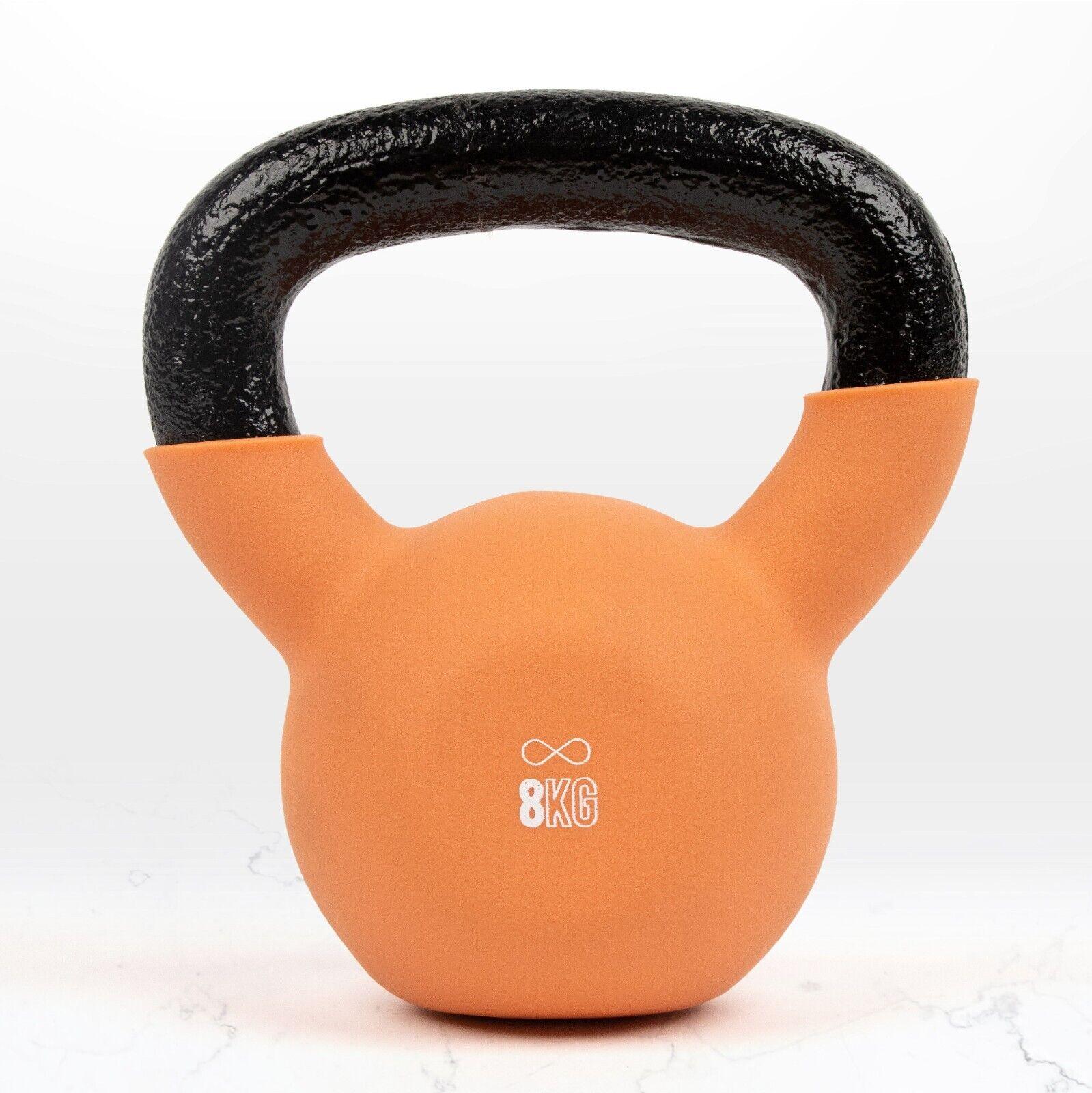 Best Kettlebell Weight for Beginners - Kettlebell Weight Heavy Duty Cast Iron & Neoprene Kettle Bells Home Gym 4kg-18kg 8Kg Exercise & Fitness - Tophatter Daily Deals