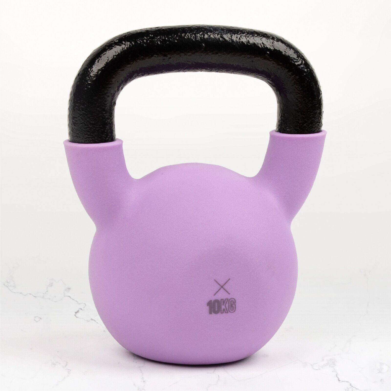 Best Kettlebell Weight for Beginners - Kettlebell Weight Heavy Duty Cast Iron & Neoprene Kettle Bells Home Gym 4kg-18kg 10Kg Exercise & Fitness - Tophatter Daily Deals