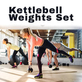 Cheapest Kettlebells UK - 10lb 15lb 20lb Kettlebell Weights Set Kettlebells Strength Training Home Gym Exercise Ball - Tophatter Daily Deals