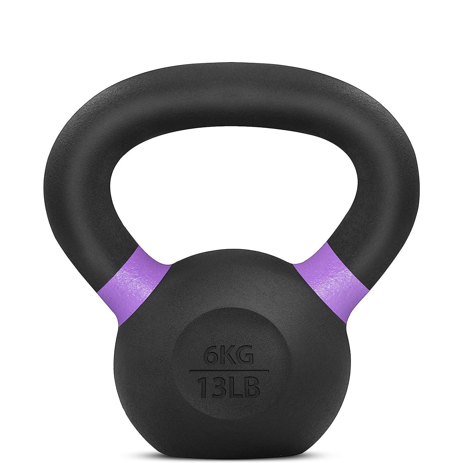 Kettlebell Sets UK - Kettlebells Cast Iron Weights Fitness Exercise Home Gym Workout Training 6-16kg 6 Exercise & Fitness - Tophatter Daily Deals