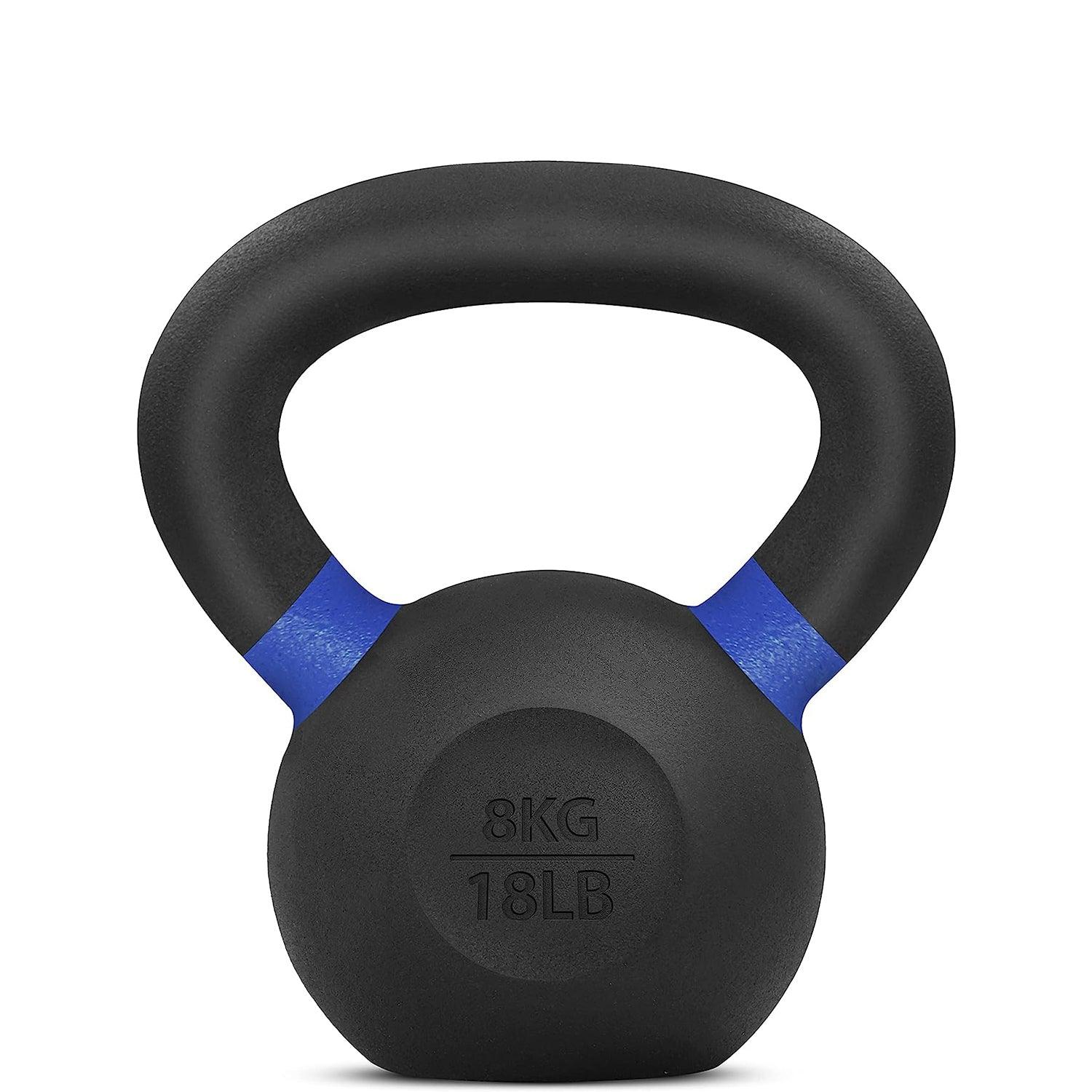 Kettlebell Sets UK - Kettlebells Cast Iron Weights Fitness Exercise Home Gym Workout Training 6-16kg 8 Exercise & Fitness - Tophatter Daily Deals