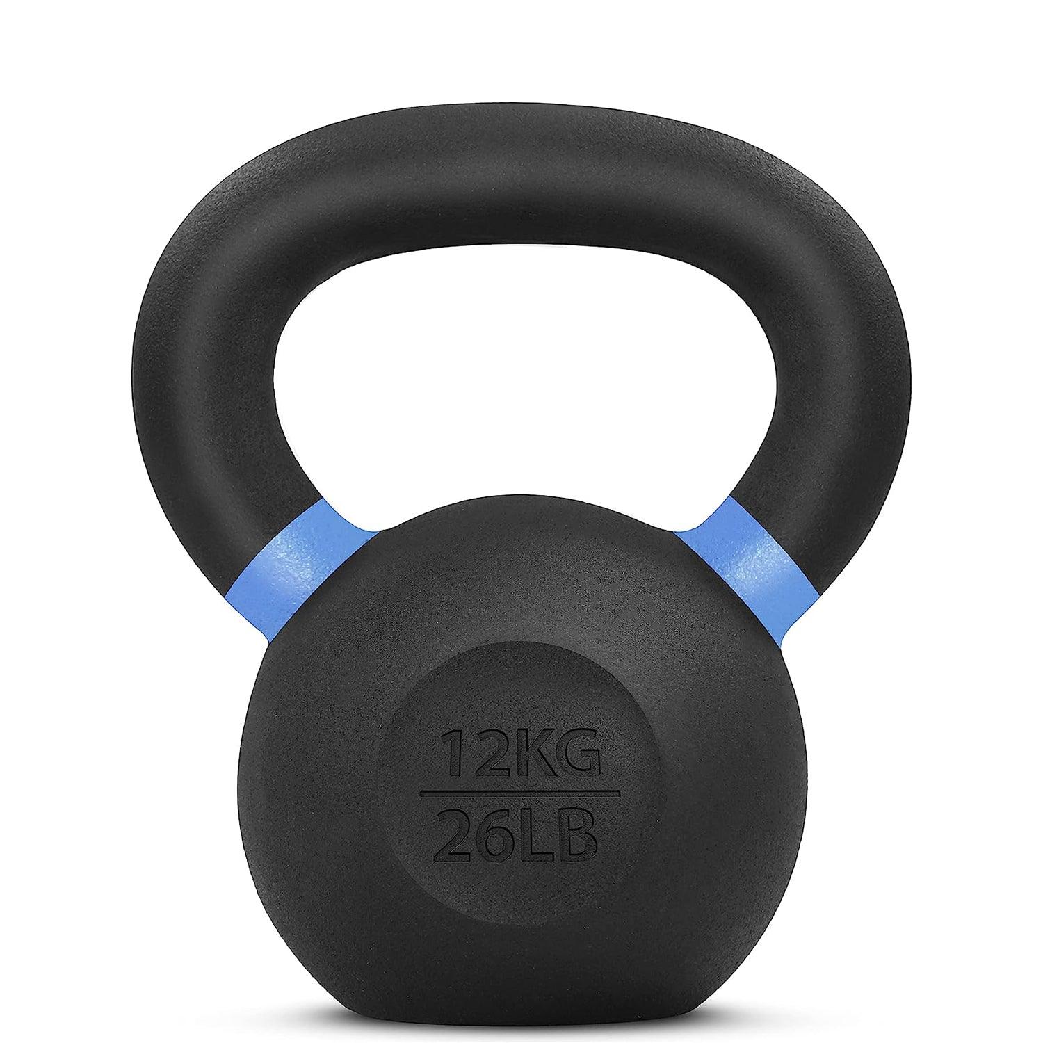 Kettlebell Sets UK - Kettlebells Cast Iron Weights Fitness Exercise Home Gym Workout Training 6-16kg 12 Exercise & Fitness - Tophatter Daily Deals