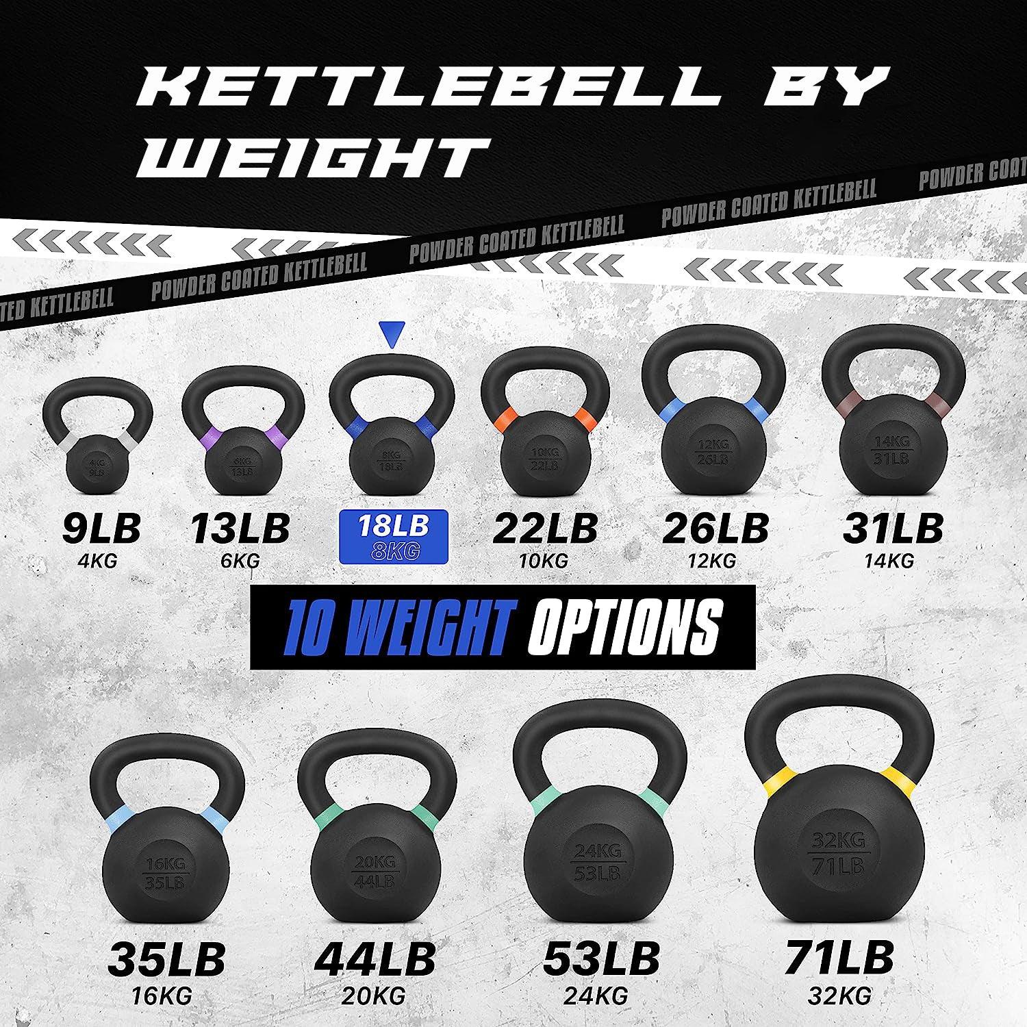 Kettlebell Sets UK - Kettlebells Cast Iron Weights Fitness Exercise Home Gym Workout Training 6-16kg Exercise & Fitness - Tophatter Daily Deals