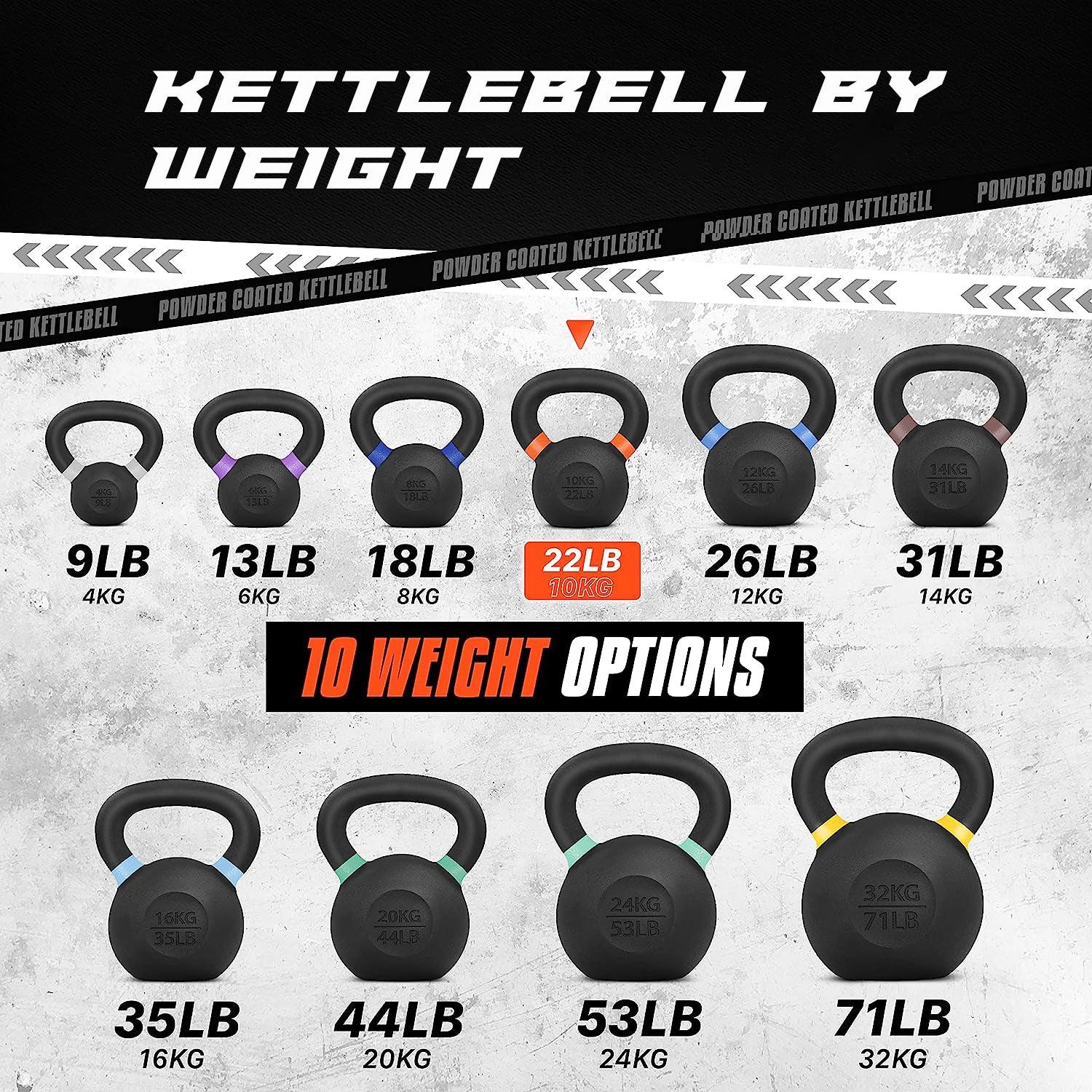 Kettlebell Sets UK - Kettlebells Cast Iron Weights Fitness Exercise Home Gym Workout Training 6-16kg Exercise & Fitness - Tophatter Daily Deals