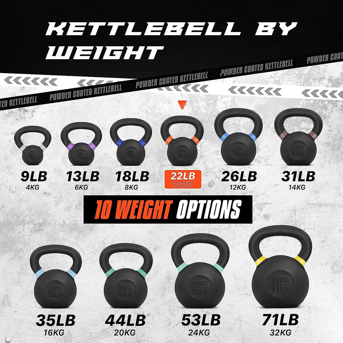Kettlebell Sets UK - Kettlebells Cast Iron Weights Fitness Exercise Home Gym Workout Training 6-16kg Exercise & Fitness - Tophatter Daily Deals