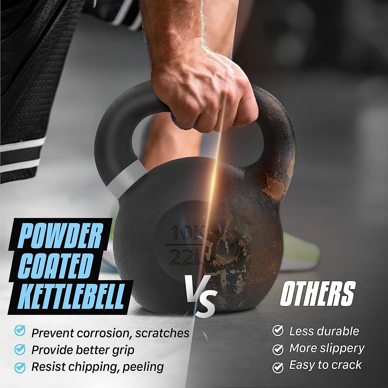 Kettlebell Sets UK - Kettlebells Cast Iron Weights Fitness Exercise Home Gym Workout Training 6-16kg Exercise & Fitness - Tophatter Daily Deals
