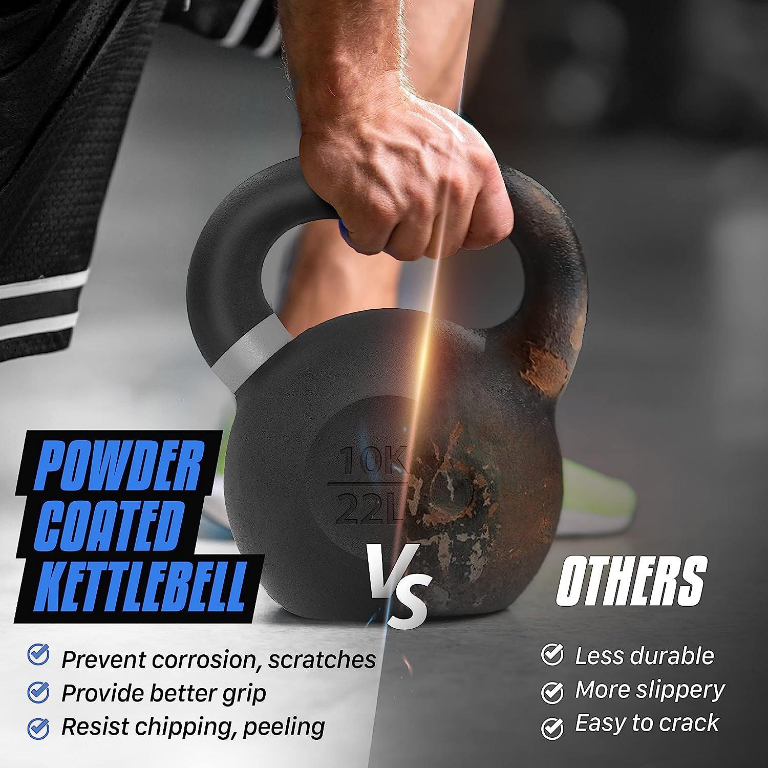 Kettlebell Sets UK - Kettlebells Cast Iron Weights Fitness Exercise Home Gym Workout Training 6-16kg Exercise & Fitness - Tophatter Daily Deals