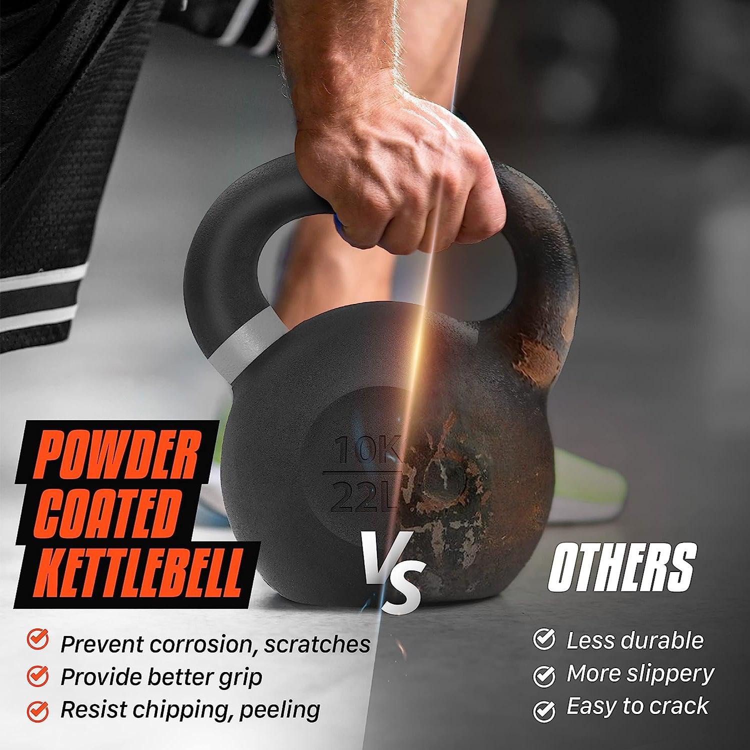 Kettlebell Sets UK - Kettlebells Cast Iron Weights Fitness Exercise Home Gym Workout Training 6-16kg Exercise & Fitness - Tophatter Daily Deals