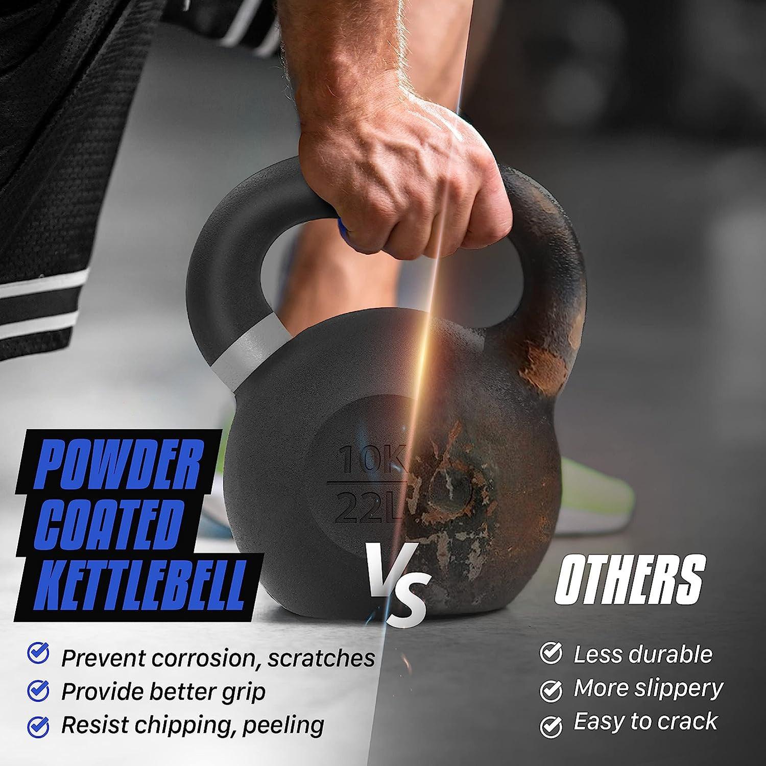 Kettlebell Sets UK - Kettlebells Cast Iron Weights Fitness Exercise Home Gym Workout Training 6-16kg Exercise & Fitness - Tophatter Daily Deals