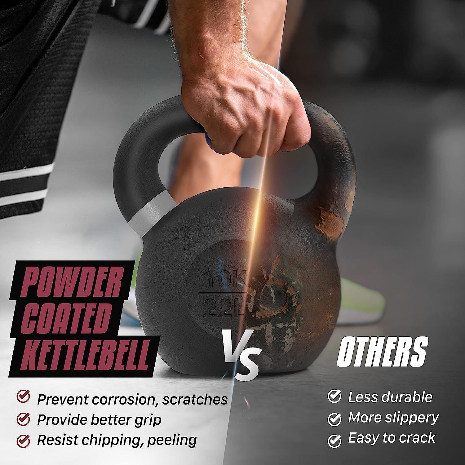 Kettlebell Sets UK - Kettlebells Cast Iron Weights Fitness Exercise Home Gym Workout Training 6-16kg Exercise & Fitness - Tophatter Daily Deals